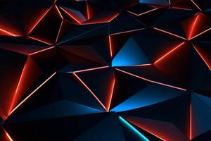 Sleek Modern Geometric Glowing Shapes Outline Background photo