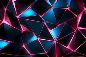 Sleek Modern Geometric Glowing Shapes Outline Background photo