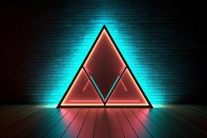Sleek Modern Geometric Glowing Shapes Outline Background photo