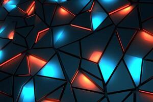 Sleek Modern Geometric Glowing Shapes Outline Background photo