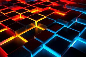 Sleek Modern Geometric Glowing Shapes Outline Background photo