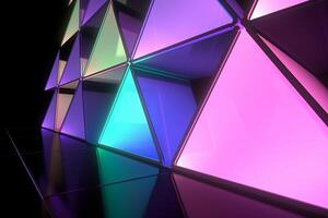 Sleek Modern Geometric Glowing Shapes Outline Background photo