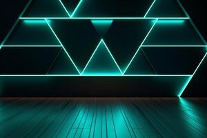 Sleek Modern Geometric Glowing Shapes Outline Background photo
