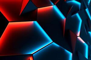 Sleek Modern Geometric Glowing Shapes Outline Background photo