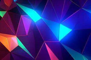 Sleek Modern Geometric Glowing Shapes Outline Background photo