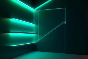 Sleek Modern Geometric Glowing Shapes Outline Background photo
