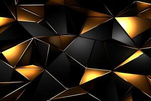 Sleek Modern Geometric Glowing Shapes Outline Background photo