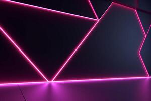 Sleek Modern Geometric Glowing Shapes Outline Background photo