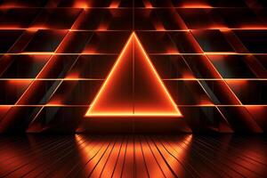 Sleek Modern Geometric Glowing Shapes Outline Background photo