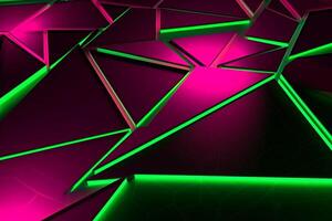 Sleek Modern Geometric Glowing Shapes Outline Background photo