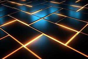 Sleek Modern Geometric Glowing Shapes Outline Background photo