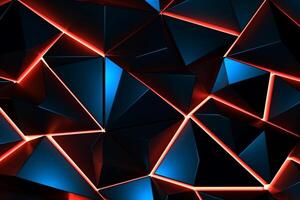 Sleek Modern Geometric Glowing Shapes Outline Background photo