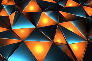 Sleek Modern Geometric Glowing Shapes Outline Background photo