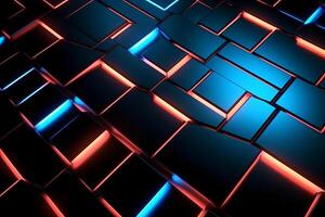 Sleek Modern Geometric Glowing Shapes Outline Background photo