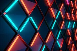 Sleek Modern Geometric Glowing Shapes Outline Background photo