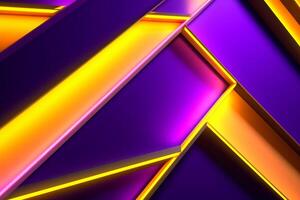 Sleek Modern Geometric Glowing Shapes Outline Background photo