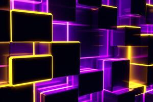 Sleek Modern Geometric Glowing Shapes Outline Background photo