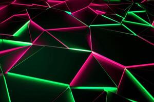 Sleek Modern Geometric Glowing Shapes Outline Background photo
