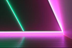 Sleek Modern Geometric Glowing Shapes Outline Background photo