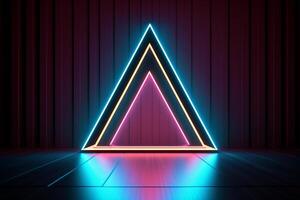 Sleek Modern Geometric Glowing Shapes Outline Background photo
