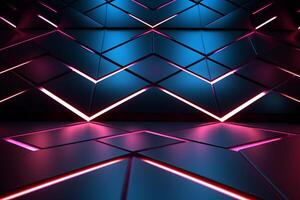 Sleek Modern Geometric Glowing Shapes Outline Background photo
