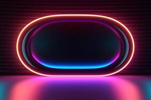 Sleek Modern Geometric Glowing Shapes Outline Background photo
