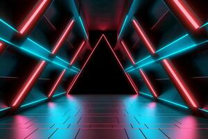 Sleek Modern Geometric Glowing Shapes Outline Background photo