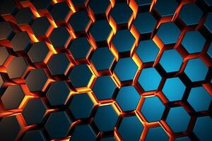 Sleek Modern Geometric Glowing Shapes Outline Background photo