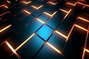 Sleek Modern Geometric Glowing Shapes Outline Background photo