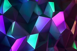 Sleek Modern Geometric Glowing Shapes Outline Background photo