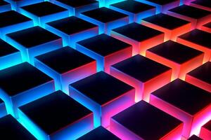 Sleek Modern Geometric Glowing Shapes Outline Background photo