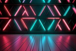 Sleek Modern Geometric Glowing Shapes Outline Background photo