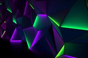Sleek Modern Geometric Glowing Shapes Outline Background photo