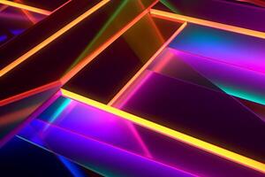 Sleek Modern Geometric Glowing Shapes Outline Background photo