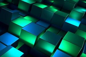 Sleek Modern Geometric Glowing Shapes Outline Background photo