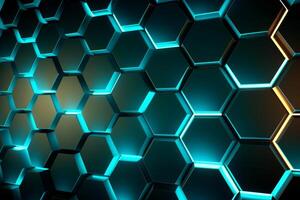 Sleek Modern Geometric Glowing Shapes Outline Background photo