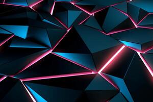 Sleek Modern Geometric Glowing Shapes Outline Background photo