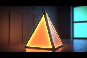 Sleek Modern Geometric Glowing Shapes Outline Background photo