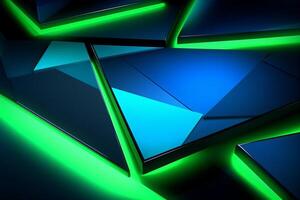Sleek Modern Geometric Glowing Shapes Outline Background photo