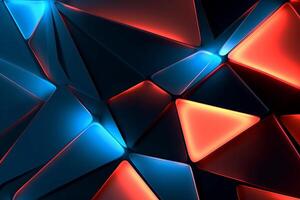 Sleek Modern Geometric Glowing Shapes Outline Background photo