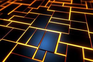 Sleek Modern Geometric Glowing Shapes Outline Background photo
