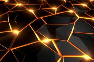 Sleek Modern Geometric Glowing Shapes Outline Background photo