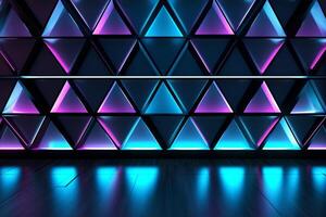 Sleek Modern Geometric Glowing Shapes Outline Background photo