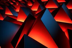 Sleek Modern Geometric Glowing Shapes Outline Background photo