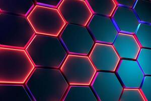 Sleek Modern Geometric Glowing Shapes Outline Background photo