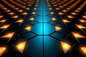 Sleek Modern Geometric Glowing Shapes Outline Background photo
