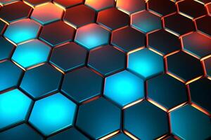 Sleek Modern Geometric Glowing Shapes Outline Background photo