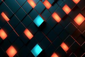 Sleek Modern Geometric Glowing Shapes Outline Background photo