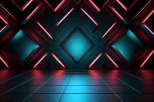 Sleek Modern Geometric Glowing Shapes Outline Background photo