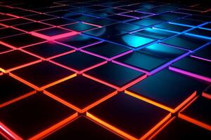 Sleek Modern Geometric Glowing Shapes Outline Background photo
